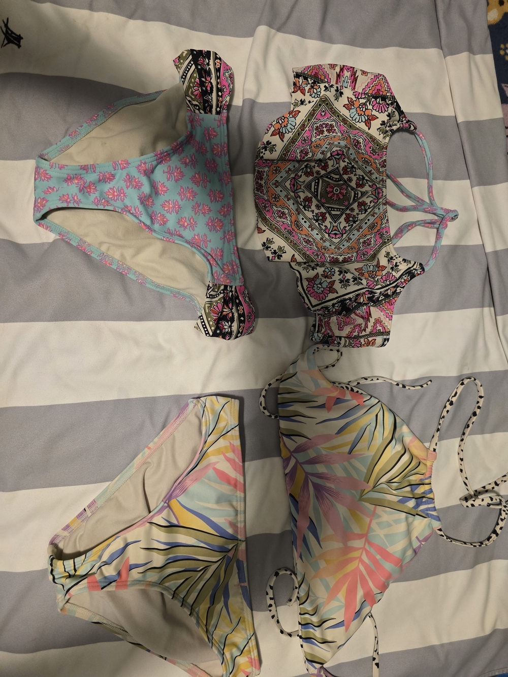 Billabong Kids Swim Set - Turquoise, Pink, Pastel Multi
